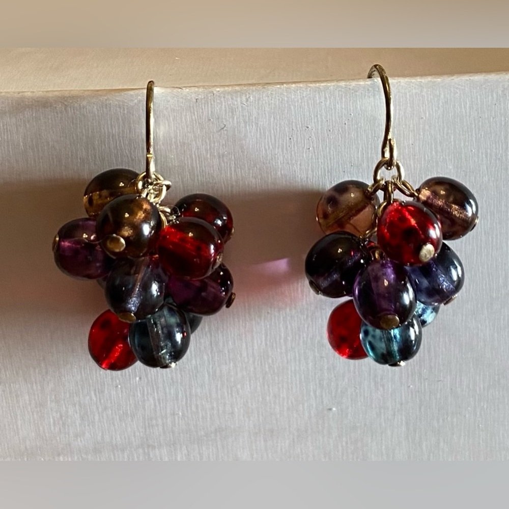EMILY RAY Sterling Silver/ Beaded Earrings; Vintage; Perfect Condition.
